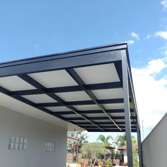 Pergotelha em São Caetano do Sul SP — Instalação em fachada comercial